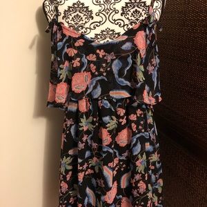 Guess off the shoulder  ruffle dress